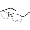 Persol PO2494V 1078 | Occhiali da Vista Graduati | Prova Online | Metallo | Quadrati | Nero | Adrialenti
