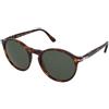 Persol PO3285S 24/31 | Occhiali da Sole Graduati o Non Graduati | Prova Online | Unisex | Plastica | Tondi | Marrone, Havana | Adrialenti