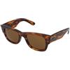 Ray-Ban Mega Wayfarer RB0840S 954/33 | Occhiali da Sole Graduati o Non Graduati | Prova Online | Unisex | Plastica | Quadrati | Marrone, Havana | Adrialenti