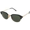 Ray-Ban RB4429 601/31 | Occhiali da Sole Graduati o Non Graduati | Prova Online | Plastica | Browline | Nero, Oro | Adrialenti