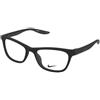 Nike 7047 001 | Occhiali da Vista Graduati | Prova Online | Unisex | Plastica | Quadrati | Nero | Adrialenti