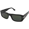 Persol PO3362S 95/31 | Occhiali da Sole Graduati o Non Graduati | Prova Online | Plastica | Rettangolari | Nero, Argento | Adrialenti