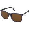Persol Renzo PO3357S 1217/33 | Occhiali da Sole Graduati o Non Graduati | Prova Online | Plastica | Quadrati | Blu, Trasparente | Adrialenti