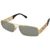 Versace VE2257 1002/30 | Occhiali da Sole Graduati o Non Graduati | Prova Online | Metallo | Rettangolari | Oro | Adrialenti