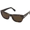 Persol PO0091S 1071/57 | Occhiali da Sole Graduati o Non Graduati | Prova Online | Plastica | Rettangolari | Marrone, Havana | Adrialenti