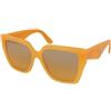 Dolce & Gabbana DG4438 3046/7H | Occhiali da Sole Graduati o Non Graduati | Prova Online | Plastica | Oversize | Arancio | Adrialenti