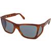 Persol PO0009 96/56 | Occhiali da Sole Graduati o Non Graduati | Prova Online | Plastica | Rettangolari | Marrone, Trasparente | Adrialenti