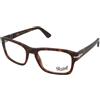 Persol PO3364V 24 | Occhiali da Vista Graduati | Prova Online | Plastica | Quadrati | Marrone, Havana | Adrialenti