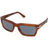 Persol PO3363S 96/56 | Occhiali da Sole Graduati o Non Graduati | Prova Online | Plastica | Quadrati | Marrone, Trasparente | Adrialenti