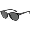 Emporio Armani EA4225U 500187 | Occhiali da Sole Graduati o Non Graduati | Prova Online | Unisex | Plastica | Quadrati | Nero | Adrialenti