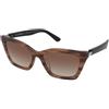 Emporio Armani EA4250U 6266/13 | Occhiali da Sole Graduati o Non Graduati | Prova Online | Plastica | Cat Eye | Marrone, Trasparente | Adrialenti