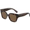 Dolce & Gabbana DG4471 502/73 | Occhiali da Sole Graduati o Non Graduati | Prova Online | Plastica | Quadrati | Marrone, Havana | Adrialenti