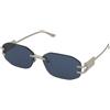 Versace VE2274 1000/80 | Occhiali da Sole Graduati o Non Graduati | Prova Online | Metallo | Ovali / Ellittici | Argento | Adrialenti