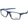 Oakley Bat Flip OX8183 818303 | Occhiali da Vista Graduati | Prova Online | Plastica | Quadrati | Blu, Trasparente | Adrialenti