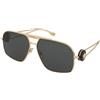 Versace VE2269 1002/87 | Occhiali da Sole Graduati o Non Graduati | Prova Online | Metallo | Quadrati | Oro | Adrialenti