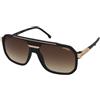 Carrera Carrera 1077/S I46/86 | Occhiali da Sole Graduati o Non Graduati | Prova Online | Metallo | Quadrati | Nero, Oro | Adrialenti