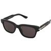Alexander McQueen AM0497S 001 | Occhiali da Sole Graduati o Non Graduati | Plastica | Quadrati | Nero | Adrialenti