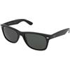 Ray-Ban New Wayfarer RB2132 - 901/58 | Occhiali da Sole Graduati o Non Graduati | Prova Online | Unisex | Plastica | Quadrati | Nero | Adrialenti