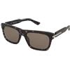 Alexander McQueen AM0495S 002 | Occhiali da Sole Graduati o Non Graduati | Prova Online | Plastica | Quadrati | Nero, Trasparente, Havana | Adrialenti
