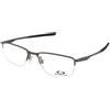 Oakley Socket 5.5 OX3218 321813 | Occhiali da Vista Graduati | Prova Online | Metallo | Rettangolari | Rutenio | Adrialenti