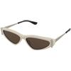 Alexander McQueen AM0493S 004 | Occhiali da Sole Graduati o Non Graduati | Plastica | Cat Eye | Avorio | Adrialenti