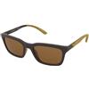 Emporio Armani EA4249U 6258/93 | Occhiali da Sole Graduati o Non Graduati | Prova Online | Plastica | Quadrati | Marrone | Adrialenti