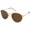 Ray-Ban Round Reverse RBR0103S 001/83 | Occhiali da Sole Graduati o Non Graduati | Prova Online | Unisex | Metallo | Tondi | Oro | Adrialenti