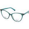 Polaroid PLD D551 TCF | Occhiali da Vista Graduati | Prova Online | Plastica | Cat Eye, Ovali / Ellittici | Verde, Trasparente | Adrialenti
