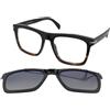 David Beckham DB 7000/CS 37N/Z7 | Occhiali da Vista con Clip da Sole | Prova Online | Plastica | Quadrati | Nero, Marrone | Adrialenti