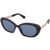 MAX&Co. MO0133 55V | Occhiali da Sole Graduati o Non Graduati | Plastica | Cat Eye | Nero, Blu, Trasparente | Adrialenti