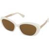 MAX&Co. MO0133 25J | Occhiali da Sole Graduati o Non Graduati | Plastica | Cat Eye | Bianco | Adrialenti
