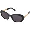 MAX&Co. MO0133 01A | Occhiali da Sole Graduati o Non Graduati | Plastica | Cat Eye | Nero | Adrialenti