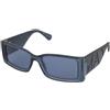 MAX&Co. MO0130 90V | Occhiali da Sole Graduati o Non Graduati | Plastica | Rettangolari | Blu, Trasparente | Adrialenti