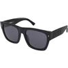 Dsquared2 ICON 0004/S 003/T4 | Occhiali da Sole Graduati o Non Graduati | Prova Online | Unisex | Plastica | Quadrati | Nero | Adrialenti