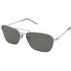 Ray-Ban Caravan Reverse RBR0102S 003/GS | Occhiali da Sole Graduati o Non Graduati | Prova Online | Unisex | Metallo | Pilot | Argento | Adrialenti
