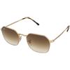 Ray-Ban Jim RB3694 001/51 | Occhiali da Sole Graduati o Non Graduati | Prova Online | Metallo | Tondi | Oro | Adrialenti