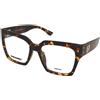 Dsquared2 D2 0151/G 086 | Occhiali da Vista Graduati | Plastica | Quadrati | Marrone, Havana | Adrialenti