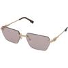 Dsquared2 D2 0102/S EYR/UR | Occhiali da Sole Graduati o Non Graduati | Metallo | Rettangolari | Oro | Adrialenti