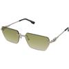 Dsquared2 D2 0102/S 010/9K | Occhiali da Sole Graduati o Non Graduati | Metallo | Rettangolari | Argento | Adrialenti