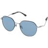Kimikado Titanium Arakawa/S C3 | Occhiali da Sole Graduati o Non Graduati | Prova Online | Titanio | Tondi | Blu, Argento | Adrialenti