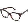 Love Moschino MOL627 086 | Occhiali da Vista Graduati | Prova Online | Plastica | Quadrati | Marrone, Havana | Adrialenti