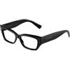 Dolce & Gabbana DG3387 501 | Occhiali da Vista Graduati | Prova Online | Plastica | Cat Eye, Ovali / Ellittici | Nero | Adrialenti