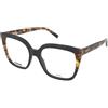 Missoni MIS 0158 WR7 | Occhiali da Vista Graduati | Plastica | Quadrati | Nero, Havana | Adrialenti