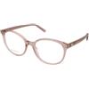 Gucci GG1996O 003 | Occhiali da Vista Graduati | Prova Online | Plastica | Quadrati | Rosa, Trasparente | Adrialenti