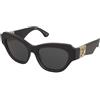 Burberry BE4423 4112/87 | Occhiali da Sole Graduati o Non Graduati | Prova Online | Plastica | Cat Eye | Nero | Adrialenti