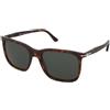 Persol Renzo PO3357S 24/31 | Occhiali da Sole Graduati o Non Graduati | Prova Online | Plastica | Quadrati | Marrone, Trasparente, Havana | Adrialenti