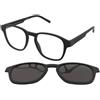 Tommy Hilfiger TH 2085/CS 003/M9 | Occhiali da Vista con Clip da Sole | Prova Online | Plastica | Rettangolari | Nero | Adrialenti