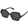 Alexander McQueen AM0537S 001 | Occhiali da Sole Graduati o Non Graduati | Plastica | Esagonale | Nero | Adrialenti