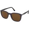 Persol PO3355S 1217/33 | Occhiali da Sole Graduati o Non Graduati | Prova Online | Plastica | Quadrati | Blu, Trasparente | Adrialenti