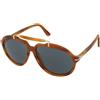 Persol PO0202S 960/R5 | Occhiali da Sole Graduati o Non Graduati | Prova Online | Plastica | Pilot | Arancio, Marrone, Trasparente | Adrialenti